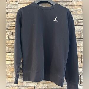 Boys' Jordan Crewneck Fleece Sweatshirt Black Size Large 12-13 yrs